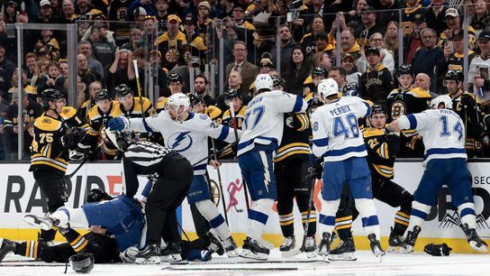 BSJ Game Report: Bruins 2, Lightning 1 - Bruins wear down Lightning in potential playoff preview taken at BSJ Headquarters (Bruins)